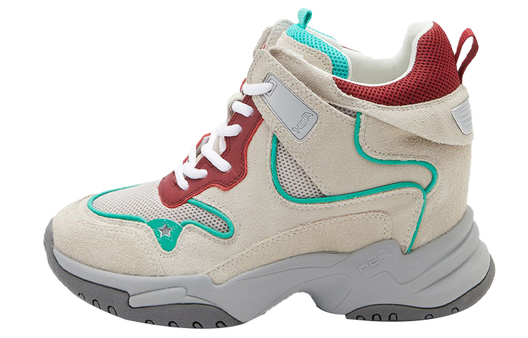 (W) Ash Leather Patchwork 'Beige'