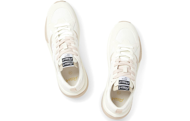 Shop (W) 灰烬色皮革休闲鞋「米色」 SS21-S-134787-012