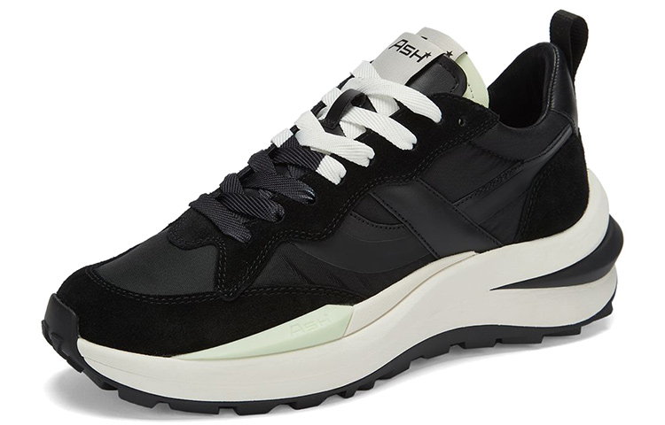 Order (W) Ash 黑色皮革运动鞋 FW21-S-134787-008