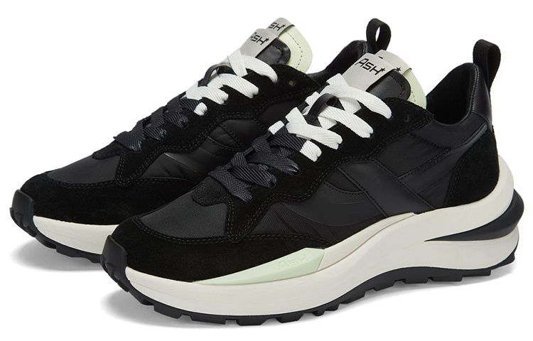 Shop (W) Ash 黑色皮革运动鞋 FW21-S-134787-008