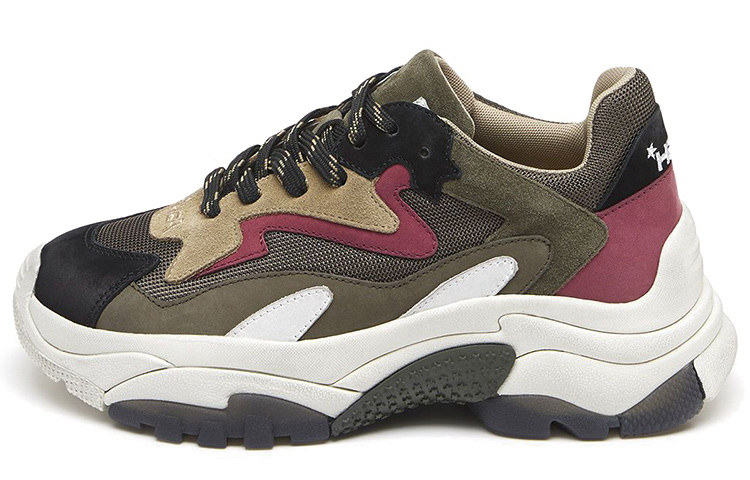 Buy (W) 애쉬 가죽 스니커즈 (다크 그린) FW20-S-126379-003