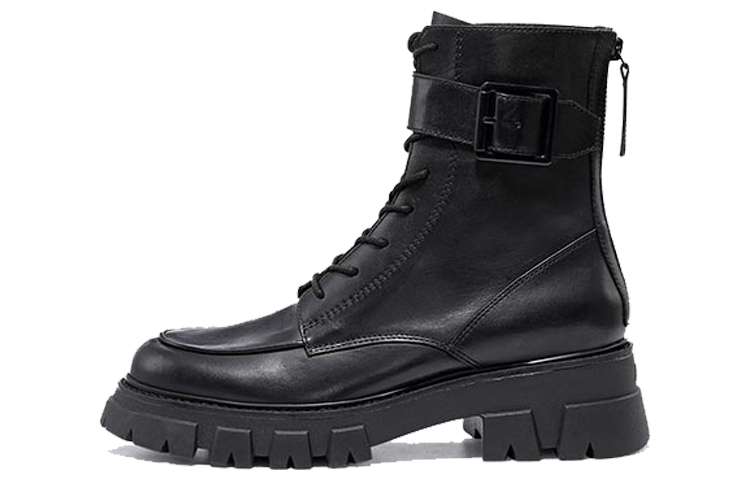 (Women) Ash Lewis 'British Buckle Platform Martin Boot Black' FW20-M-133976-002