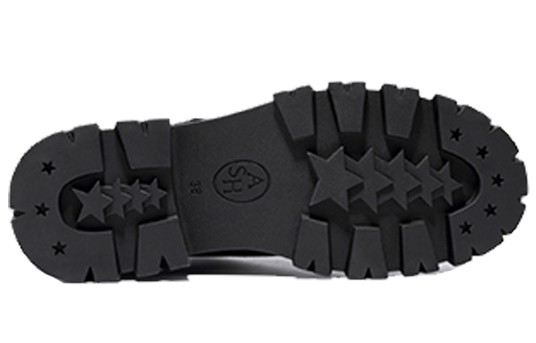 Shop (W) アッシュルイス  英式バックルプラットフォームブーツ (黒) FW20-M-133976-002