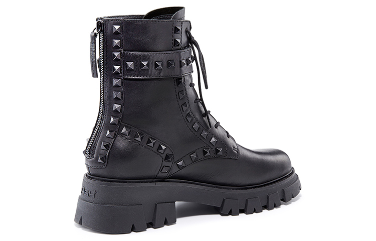 (W) Ash Lewis Studs 'Black Platform Marten Boots' 圖 2
