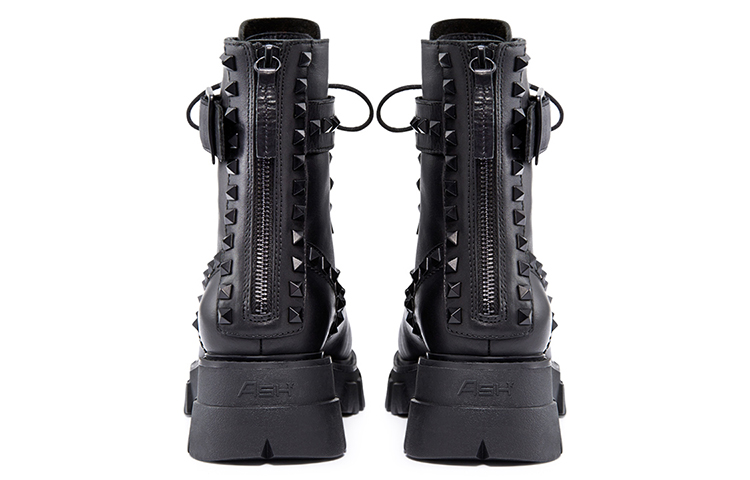 (W) Ash Lewis Studs 'Black Platform Marten Boots' 圖 4
