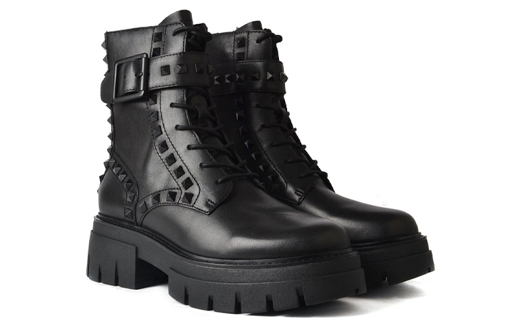 (W) Ash Lewis Studs 'Black Zip Martin Boots' 圖 2