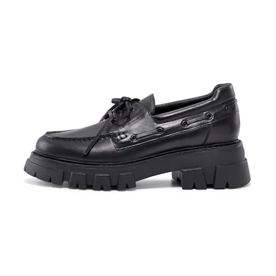 (W) Ash Loafer 'Vintage British Round Toe Black'