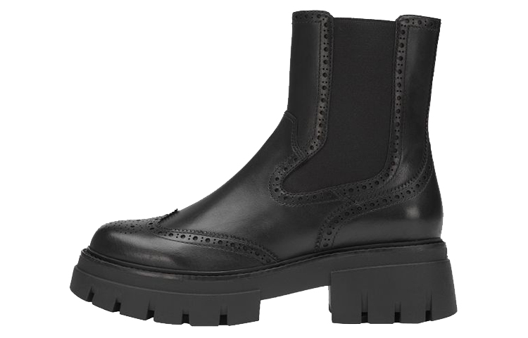 (W) Ash Lover Retro 'British Black Chelsea Boot'