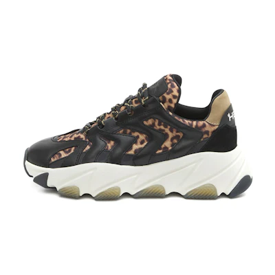 (W) Ash Low 'Leopard Print Black'