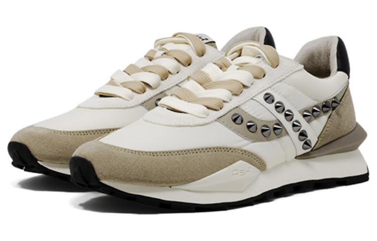 Lookbook ASH 頭層牛皮 戶外百搭 低幫 生活休閒鞋 3cm 女款 白棕