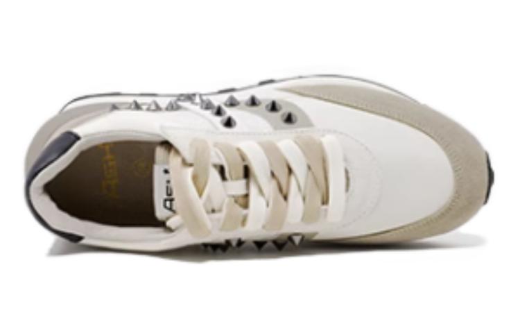 Shop ASH 頭層牛皮 戶外百搭 低幫 生活休閒鞋 3cm 女款 白棕