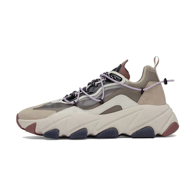 (W) Ash Low Top Leather Running Sneakers 'Khaki'