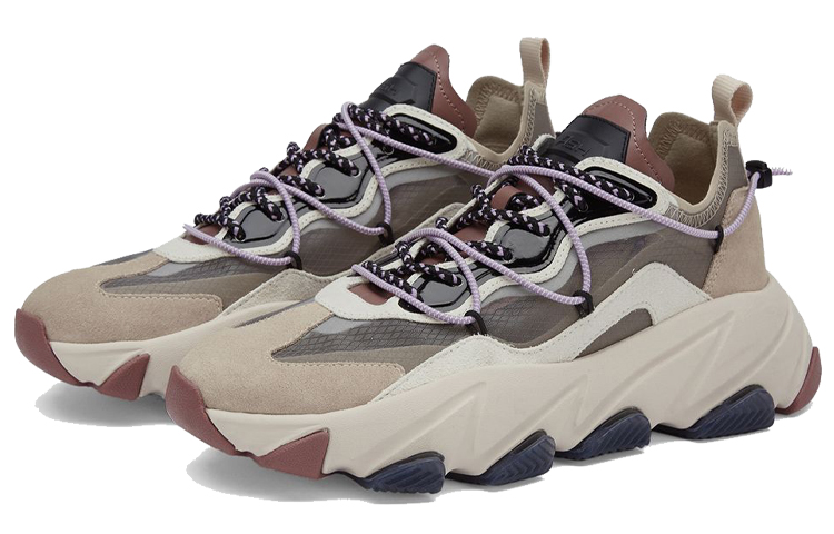 (W) Ash Low Top Leather Running Sneakers 'Khaki' 圖 3