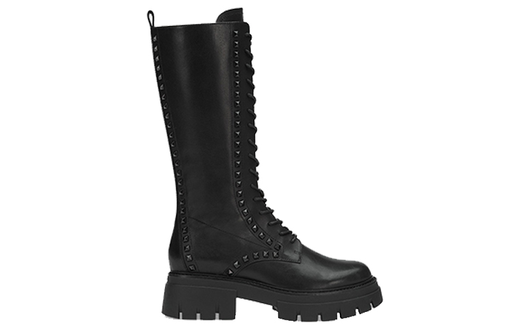 Order (W) アッシュララバイ スタッズ ハイカットブーツ (黒) FW21-M-135530-001