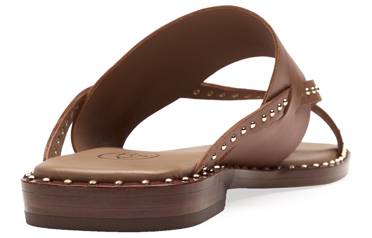 (W) Ash Med Retro Slides 'Studded Metal Leather Brown' 圖 3