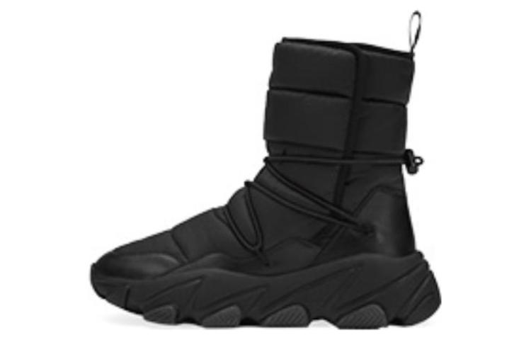 (W) Ash Mid-Cut Outdoor Warm Snow Boots 'Black'