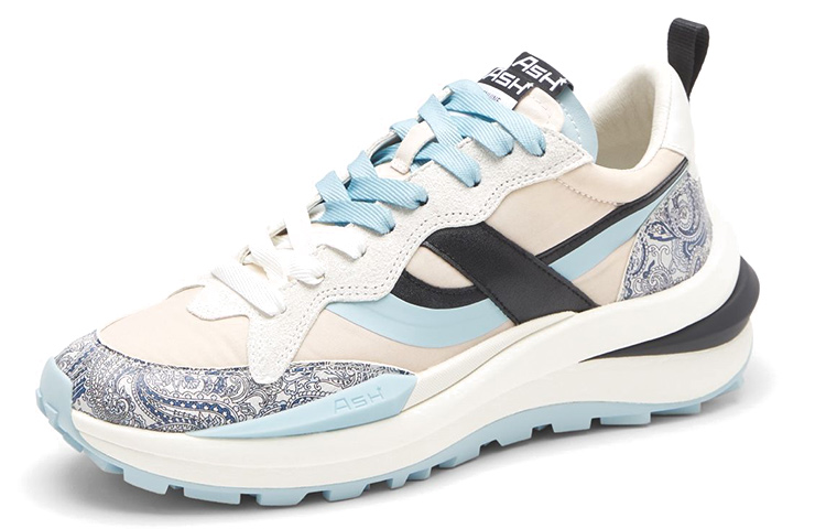 (W) Ash Mixed Leather Sneakers 'Beige Navy' 圖 2