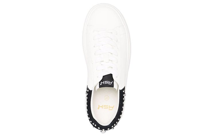 Shop (W) アッシュ Moby スタッズ厚底 白黒 MOBYSTUDS03COMBOC