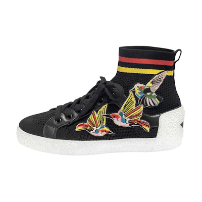 (W) Ash Ninja Birds High-Top Sneaker 'Black Embroidery'