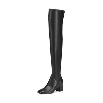 (W) Ash Over-the-Knee Boots 'Black Leather'