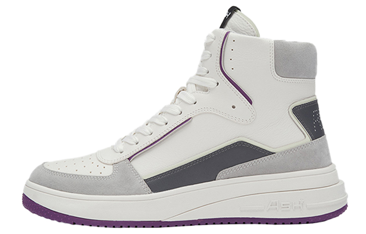 (W) Ash Pistol High Top 'White Purple'