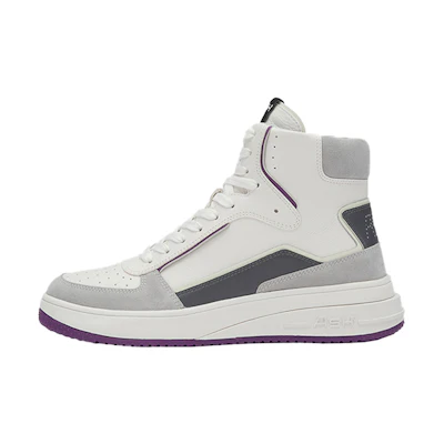 (W) Ash Pistol High Top 'White Purple'