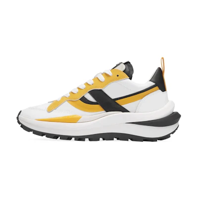 (W) Ash Retro 'White Yellow Black Color Block'