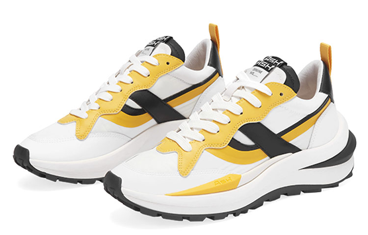 (W) Ash Retro 'White Yellow Black Color Block' 圖 3