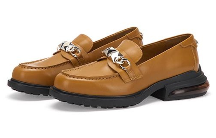 Order ASH 皮革 復古氣墊 厚底鞋 4cm 女款 棕色