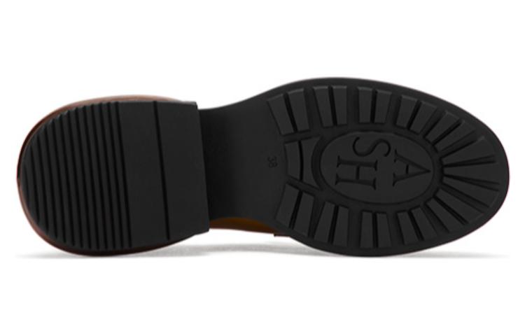 Shop ASH 皮革 復古氣墊 厚底鞋 4cm 女款 棕色