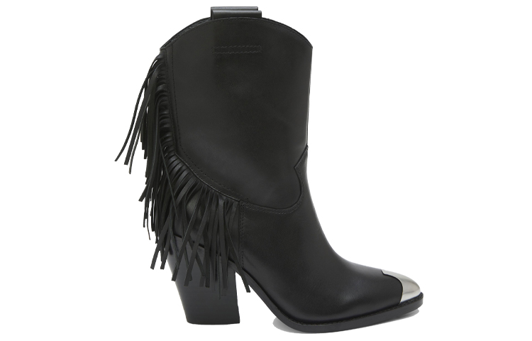 (W) Ash Retro Short Boots 'Warm High-Top Non-Slip Black' 圖 2