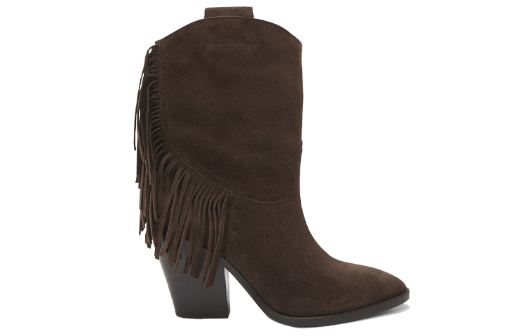 (W) Ash Retro Tassel Suede Ankle Boots 'Dark Mocha' 圖 2