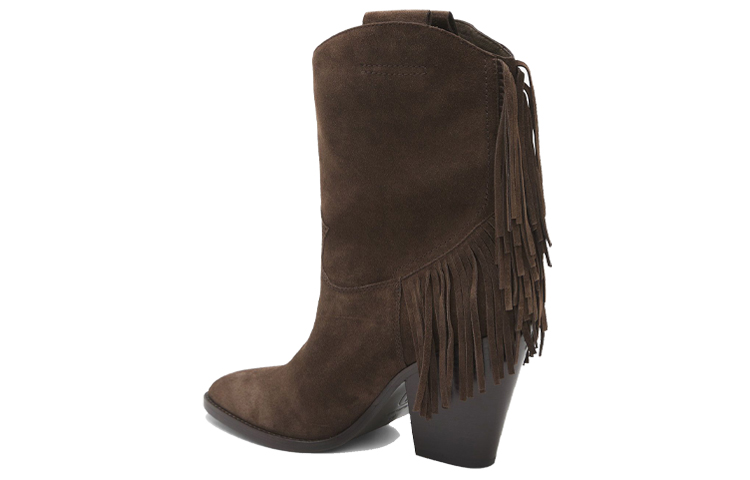 (W) Ash Retro Tassel Suede Ankle Boots 'Dark Mocha' 圖 3