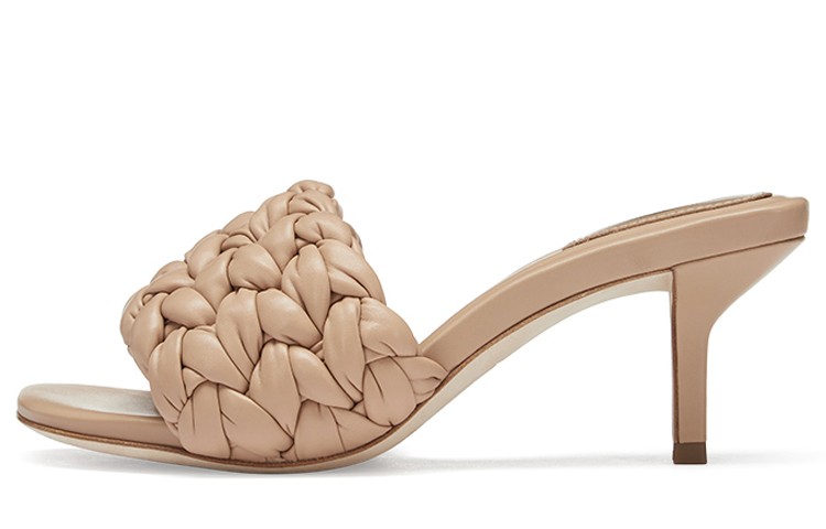 (W) Ash Rose Fashion Sandal 'Light Brown' 'Summer Knit Peep-Toe Mid-Heel' 圖 2