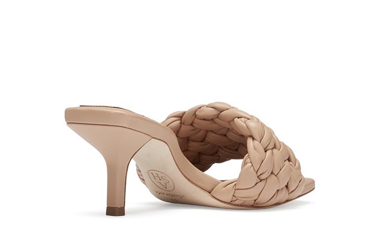 (W) Ash Rose Fashion Sandal 'Light Brown' 'Summer Knit Peep-Toe Mid-Heel' 圖 5