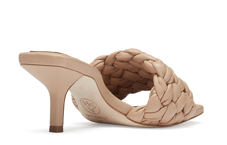 (W) Ash Rose Fashion Sandal 'Light Brown' 'Summer Knit Peep-Toe Mid-Heel' 圖 6