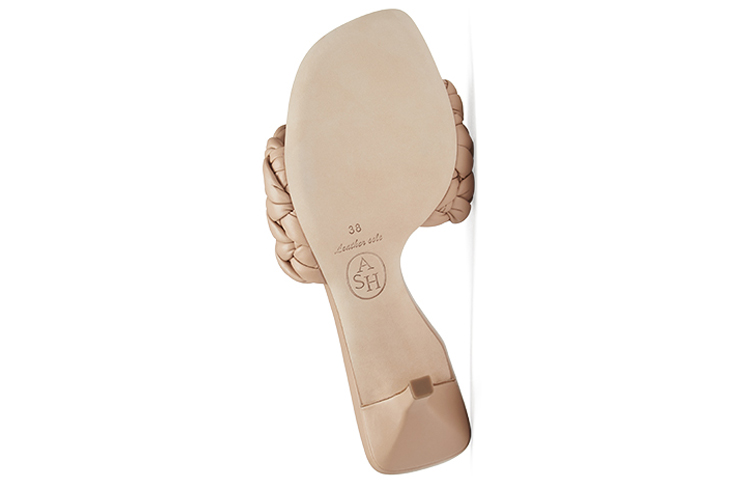 (W) Ash Rose Fashion Sandal 'Light Brown' 'Summer Knit Peep-Toe Mid-Heel' 圖 10