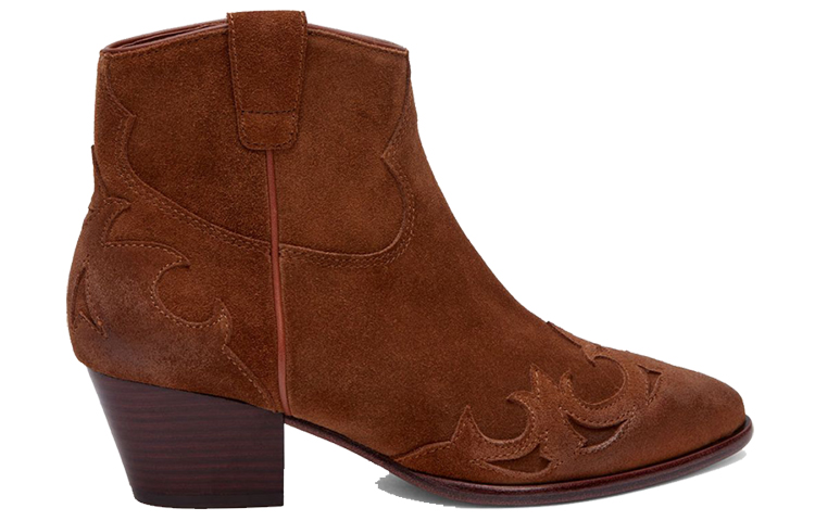 (W) Ash Short Boot 'Embossed Velvet Brown' 圖 2