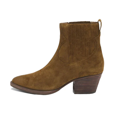 (W) Ash Short Boots 'Brown Embroidery'