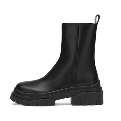 (W) Ash Sting Chelsea Boot 'Black Warmth Durability'