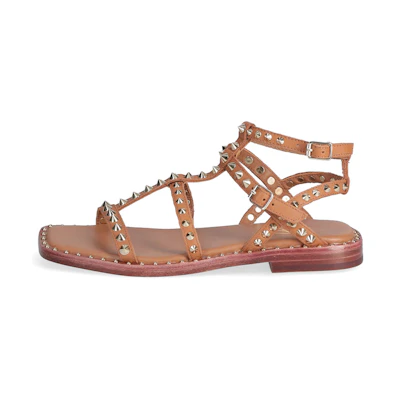 (W) Ash Studded Open-Toe Sandals 'Brown'
