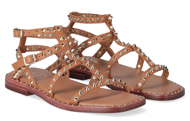 (W) Ash Studded Open-Toe Sandals 'Brown' 圖 3