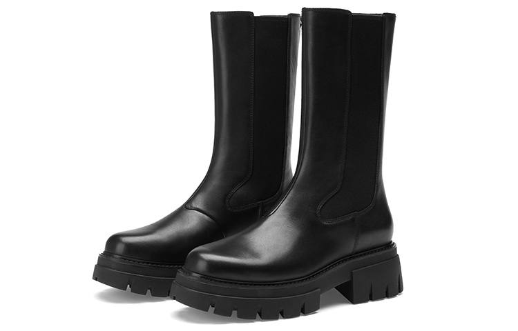 Shop (W) Ash 黑色高筒切尔西靴 FW21-M-135695-002