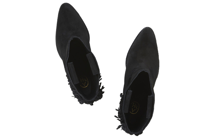 Shop (W) Bota Casual Retro de Ante con Flecos Ash 'Negra' FW20-M-133965-001