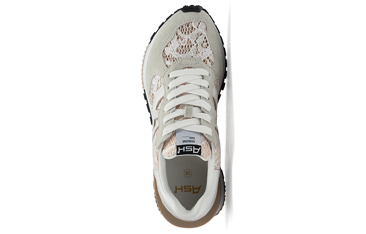 (W) Ash Toxic Series Low-Top Lace Leather Sneaker 'White/Apricot' 圖 4
