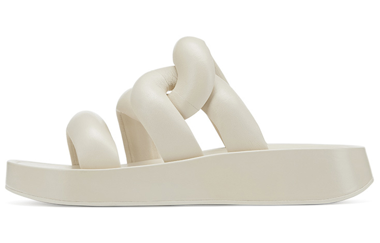 (Women) Ash Versus 'Apricot Comfort Leather Platform Slides' SS22-M-136023-003