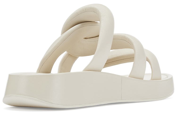 (W) Ash Versus 'Apricot CMFT Leather Platform Slides' 圖 3