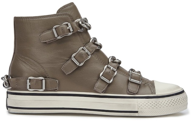 (Women) Ash Vertigo 'Grey Brown Chain Buckle Leather High-Top' FW21-V-135565-002 Order (Women) Ash Vertigo 'Grey Brown Chain Buckle Leather High-Top' FW21-V-135565-002
