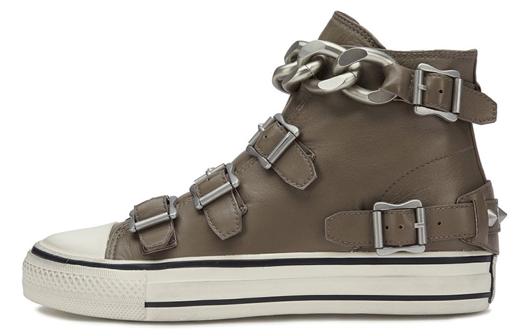 (Women) Ash Victim 'Grey Brown Buckle Topo Leather' FW21-V-135564-001