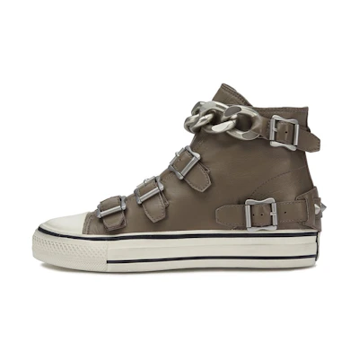 (W) Ash Victim 'Grey Brown Buckle Topo Leather'